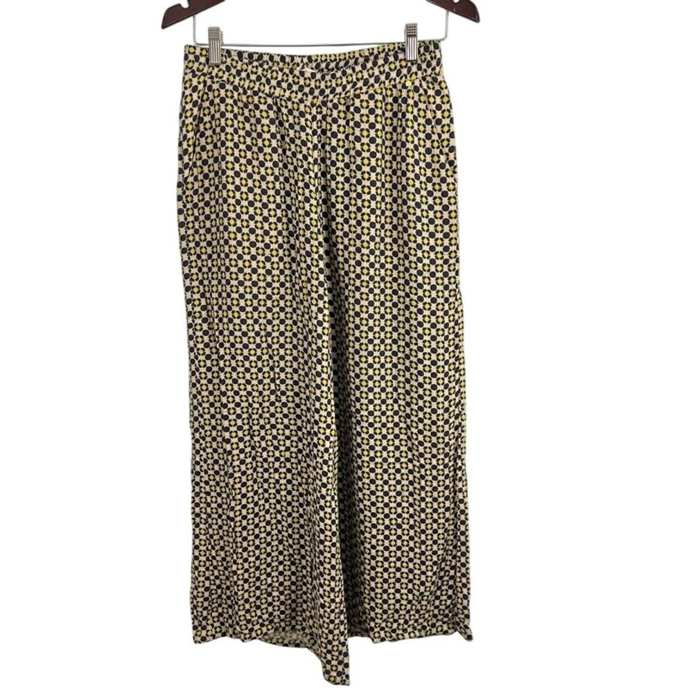 Harilyn by Anthropologie Wide Leg Geo Print Pants Size XS Pull On